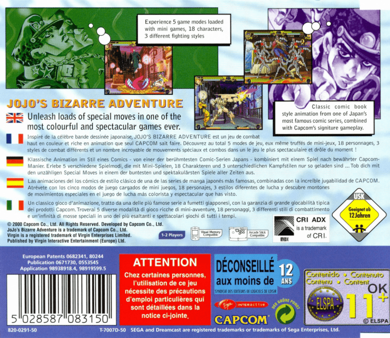 JoJo's Bizarre Adventure - Dos