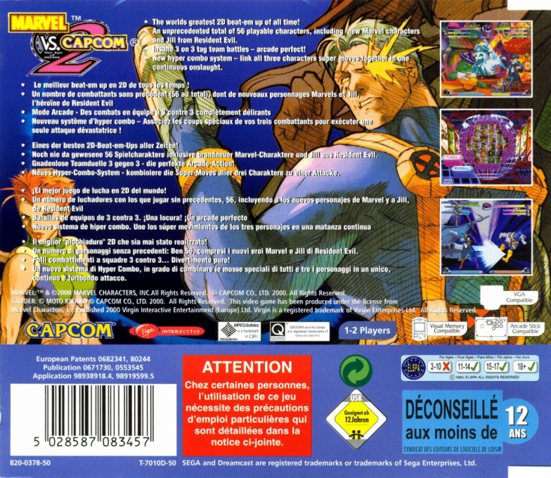 Marvel vs. Capcom 2 - New Age of Heroes - Dos