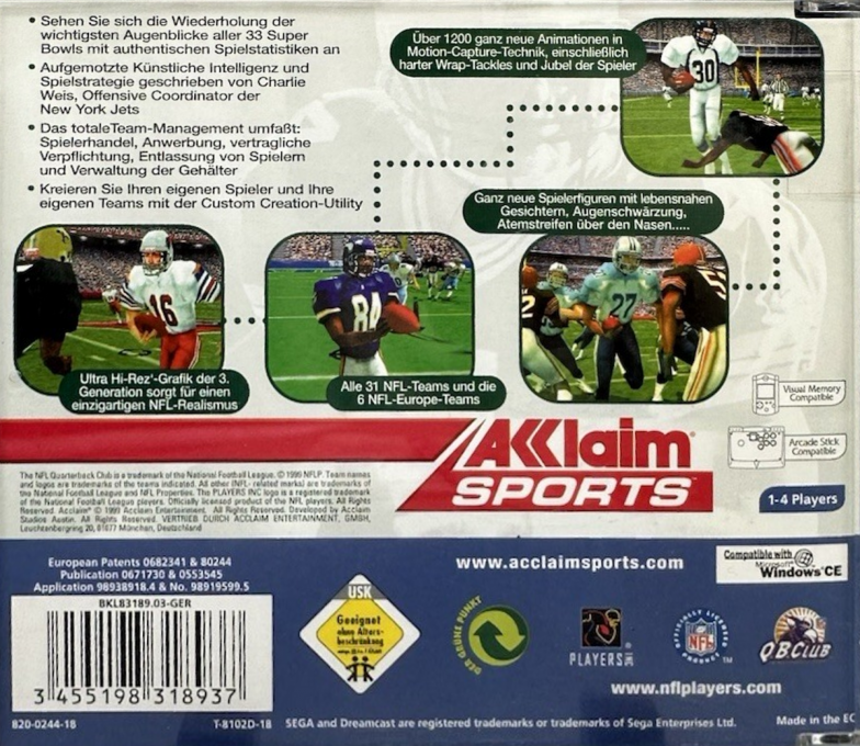 NFL Quarterback Club 2000 - Dos