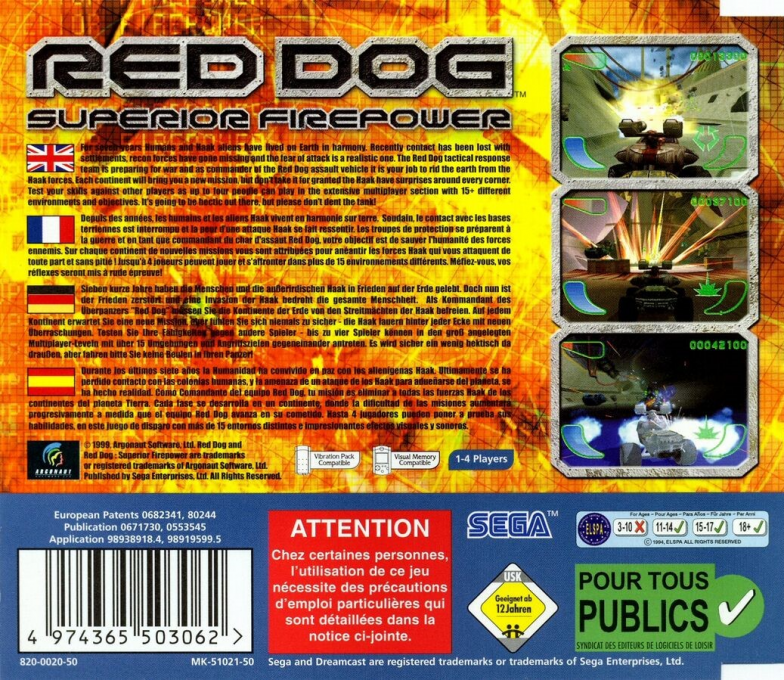 Red Dog : Superior Firepower - Dos