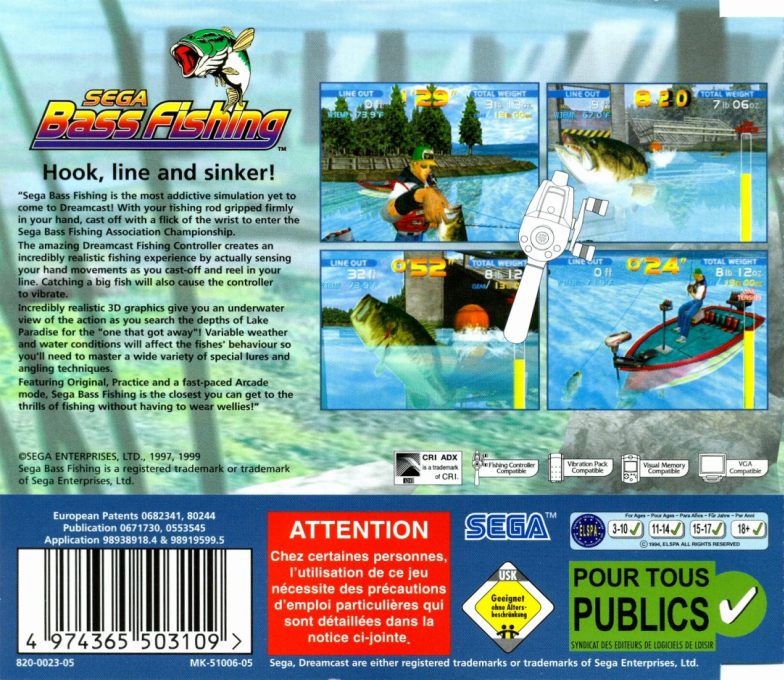Sega Bass Fishing - Dos