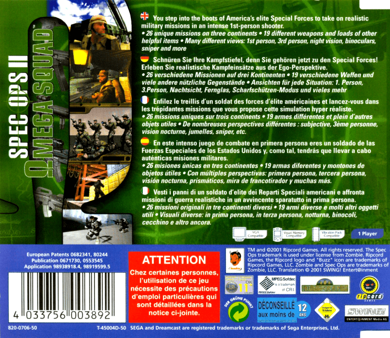 Spec Ops II : Omega Squad - Dos