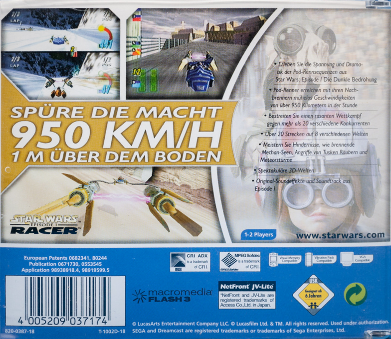 Star Wars : Episode I Racer - Dos