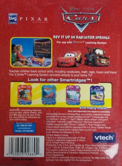 Cars : Quatre Roues - Dos