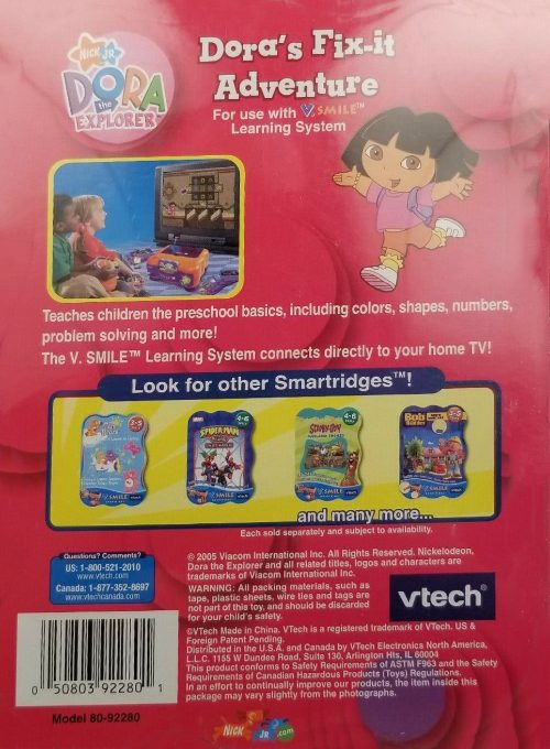 Dora l'Exploratrice - Les aventures de Dora Apprentie Mécano - Dos