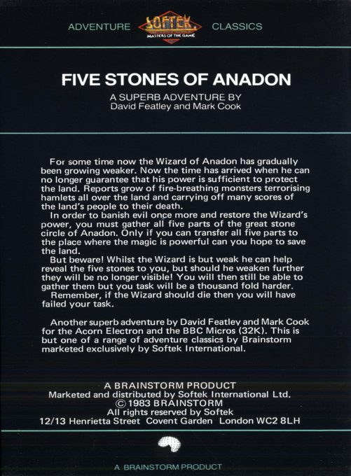 The Five Stones Of Anadon dos
