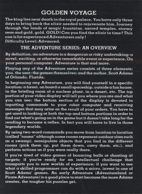 The Golden Voyage dos