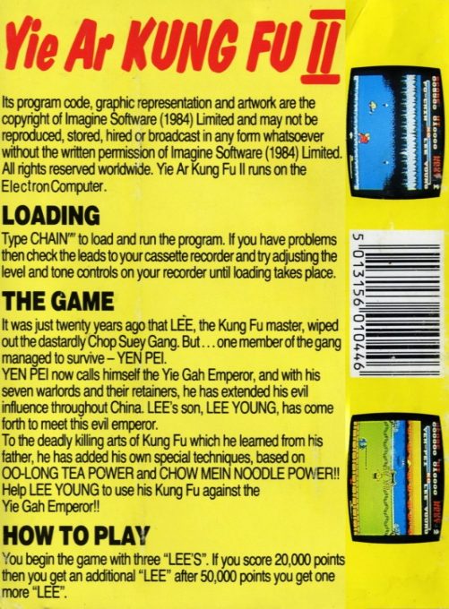 Yie Ar Kung-Fu 2 dos