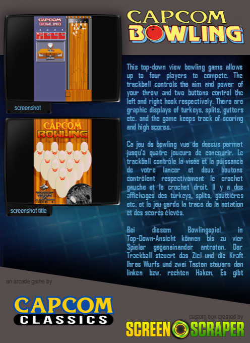 Capcom Bowling - Dos