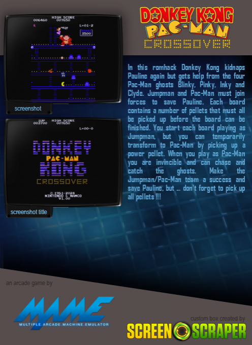 Donkey Kong Pac-Man Crossover dos
