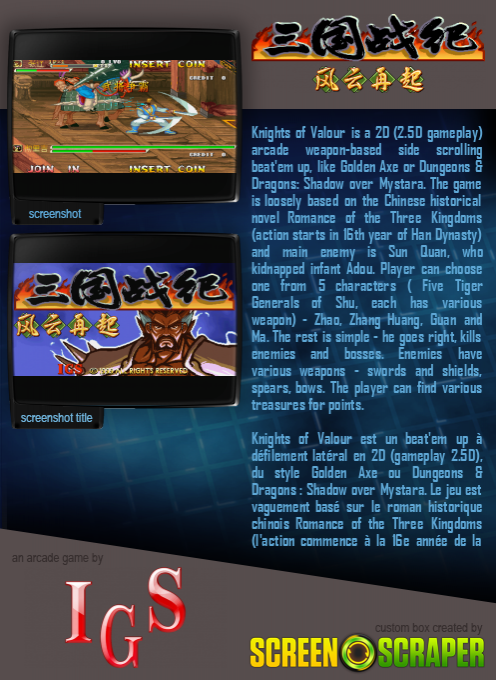 Knights of Valour: Yi Tong Zhong Yuan dos