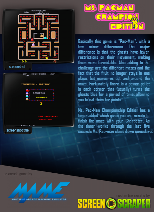 Ms. Pacman Champion Edition dos