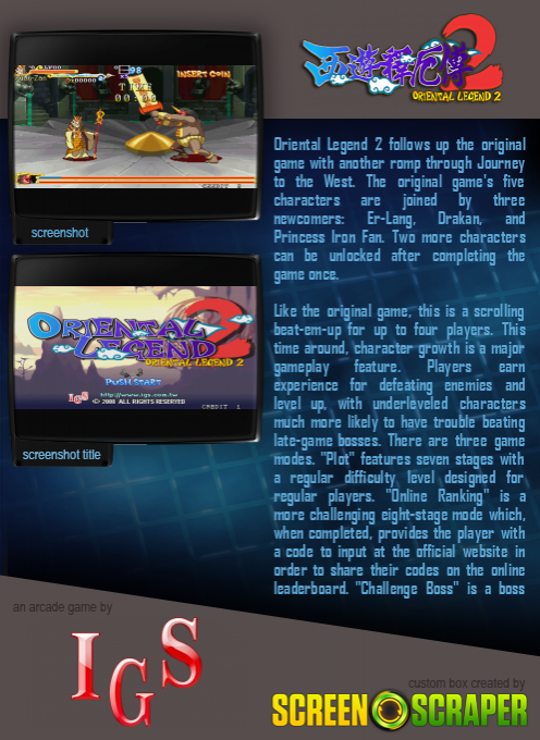 Oriental Legend 2 dos