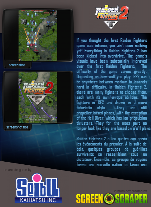 Raiden Fighters 2 : Operation Hell Dive - Dos