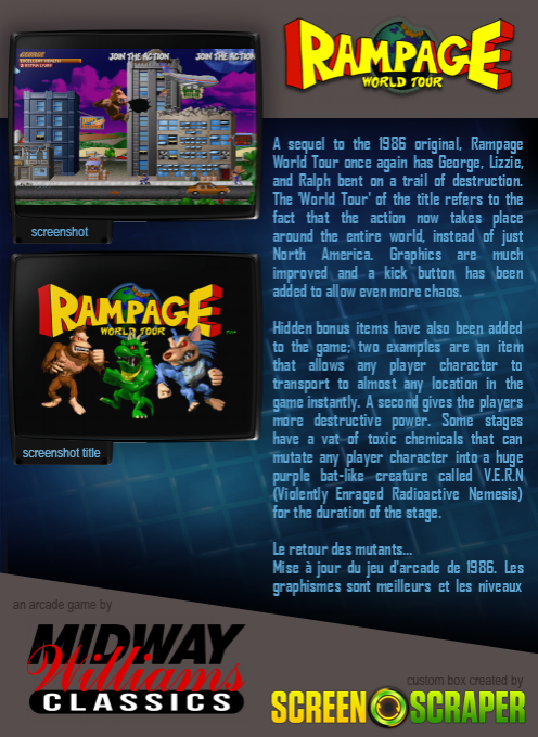 Rampage: World Tour dos