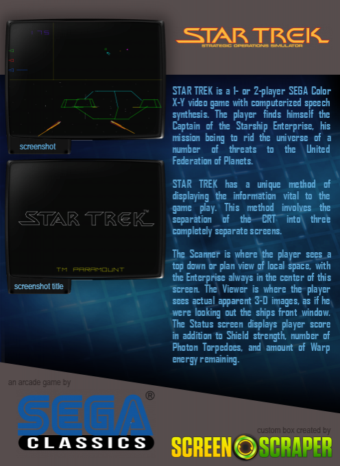 Star Trek : Strategic Operations Simulator - Dos