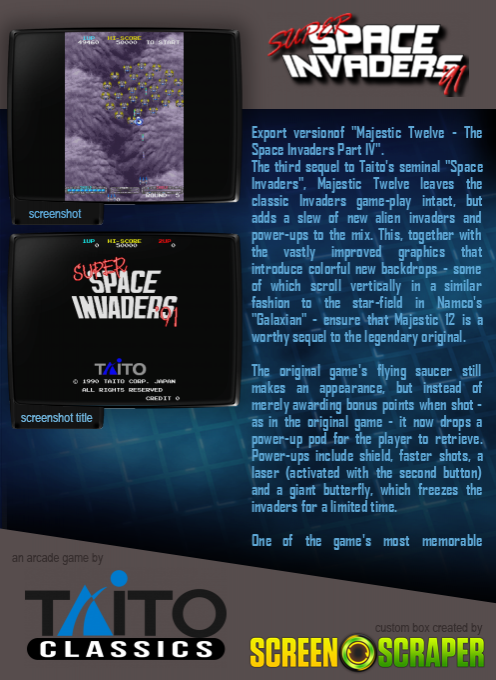 Super Space Invaders '91 - Dos
