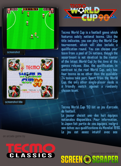 Tecmo World Cup '90 dos
