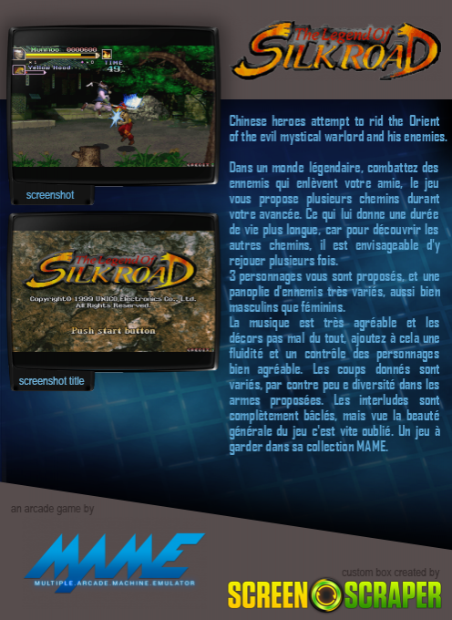 The Legend of Silkroad dos