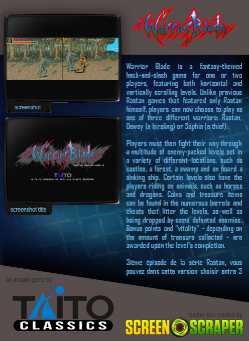 Warrior Blade - Rastan Saga Episode III dos