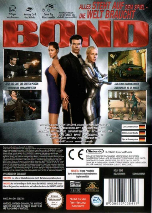 007 : Quitte ou Double - Dos