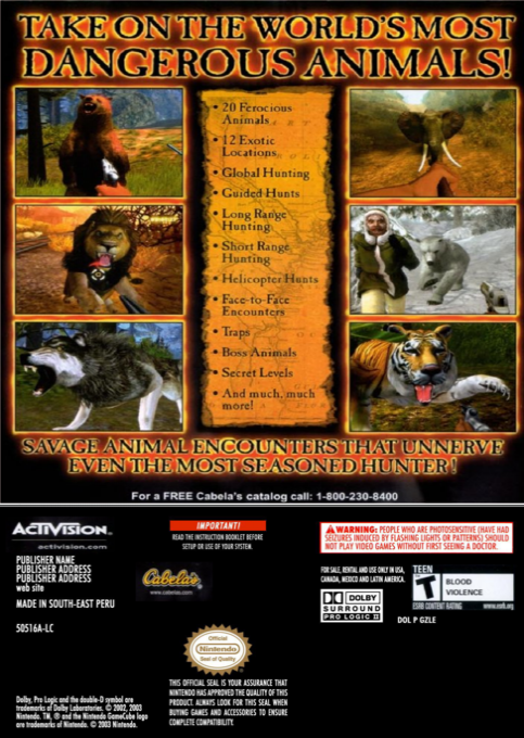 Cabela's Dangerous Hunts 2 - Dos