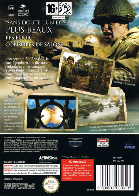 Call of Duty 2 : Big Red One - Dos