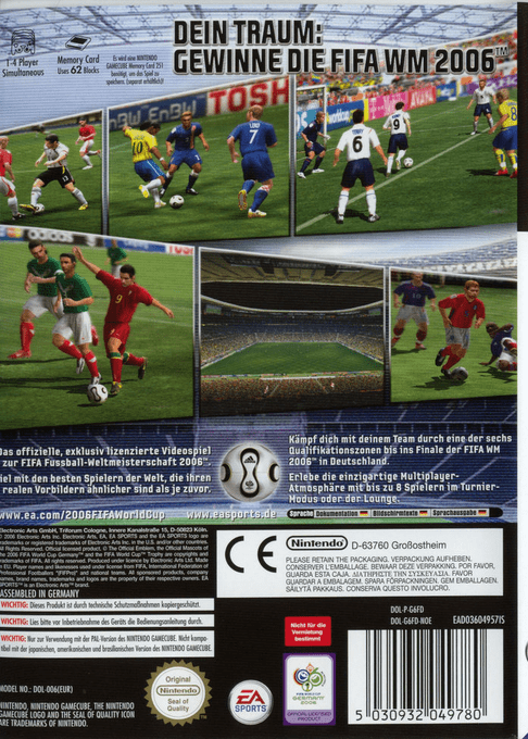 Coupe du Monde de la FIFA 2006 - Dos