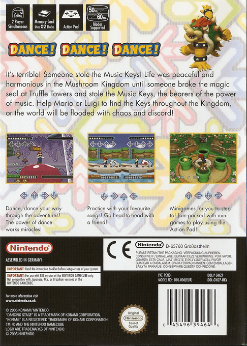 Dance Dance Revolution : Mario Mix - Dos