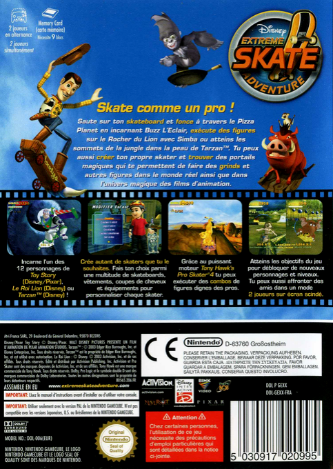 Disney Extreme Skate Adventure - Dos