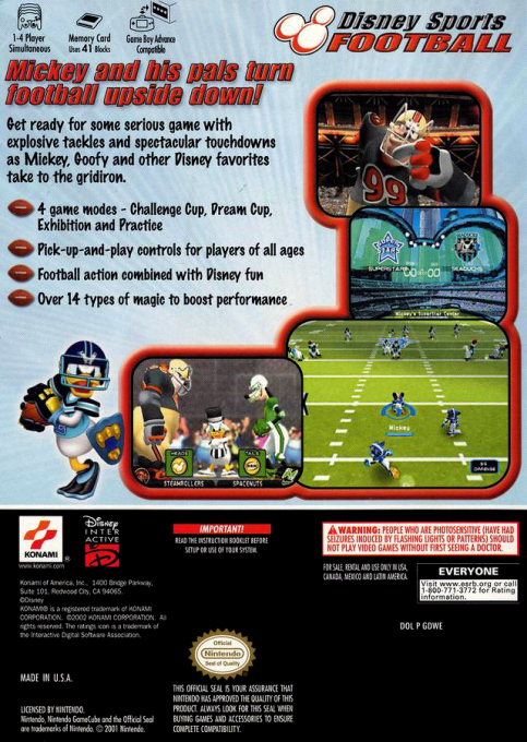 Disney Sports : Football dos