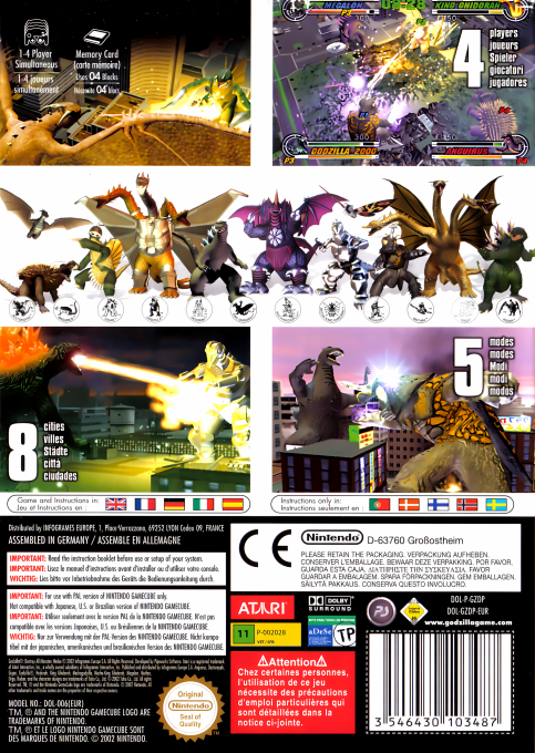 Godzilla : Destroy all Monsters Melee - Dos