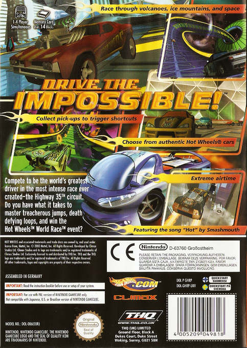 Hot Wheels : World Race - Dos