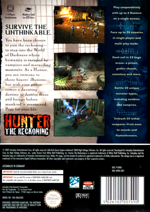 Hunter : The Reckoning - Dos