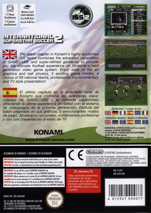 International Superstar Soccer 2 dos