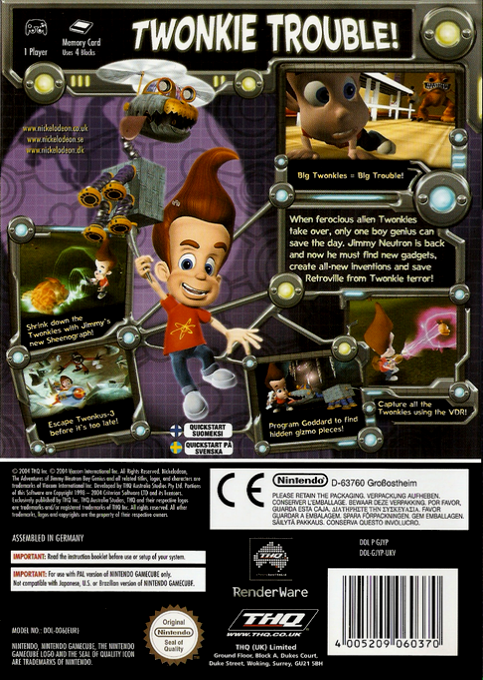 Jimmy Neutron Boy Genius : Attack of the Twonkies - Dos