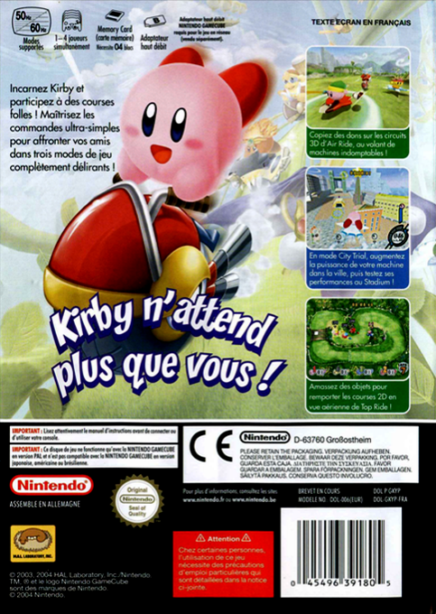 Kirby Air Ride - Dos