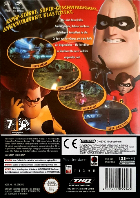 Les Indestructibles - Dos