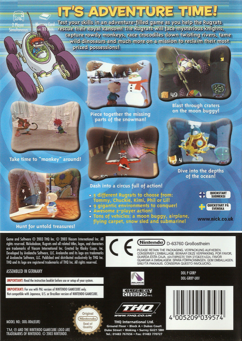 Les Razmokets : La Rançon Royale - Dos