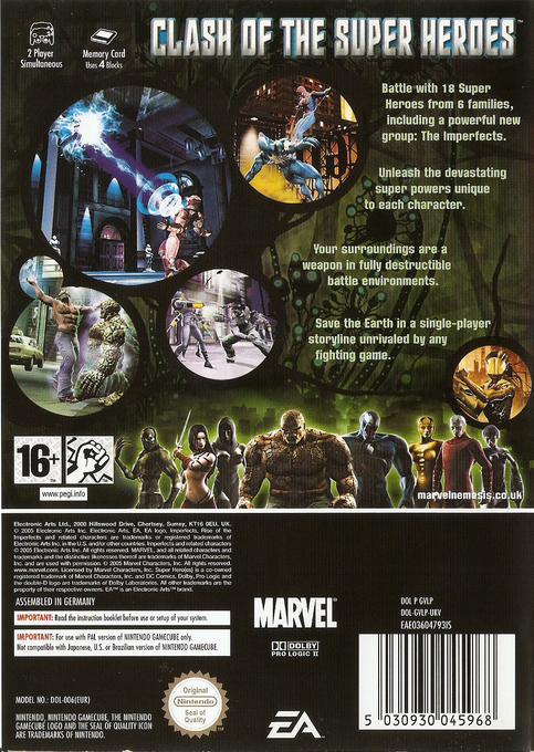 Marvel Nemesis : L'Avenement des Imparfaits - Dos