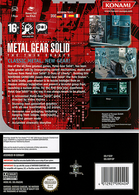 Metal Gear Solid : The Twin Snakes - Dos