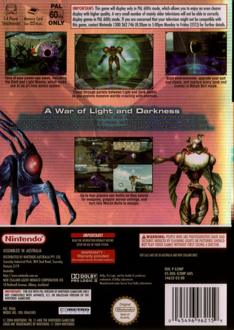 Metroid Prime 2 : Echoes - Dos