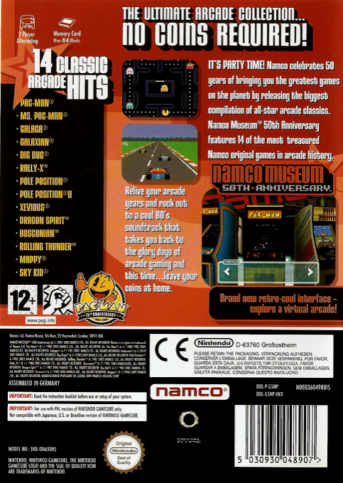Namco Museum 50th Anniversary - Dos