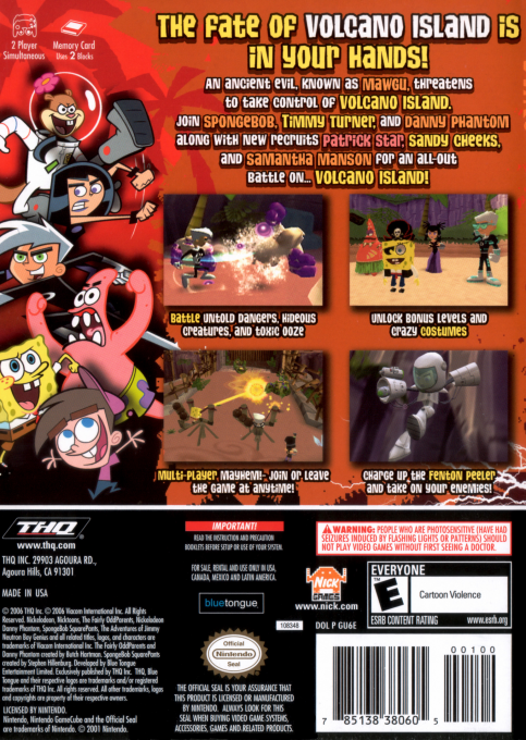 Nicktoons : Battle For Volcano Island - Dos