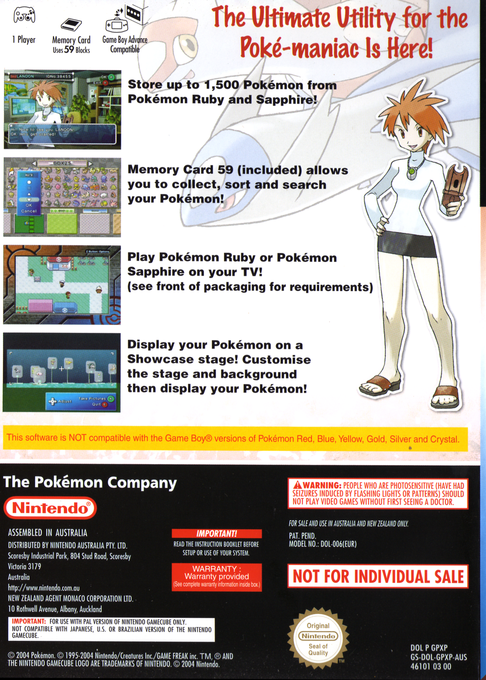 Pokémon Box : Rubis & Saphir - Dos