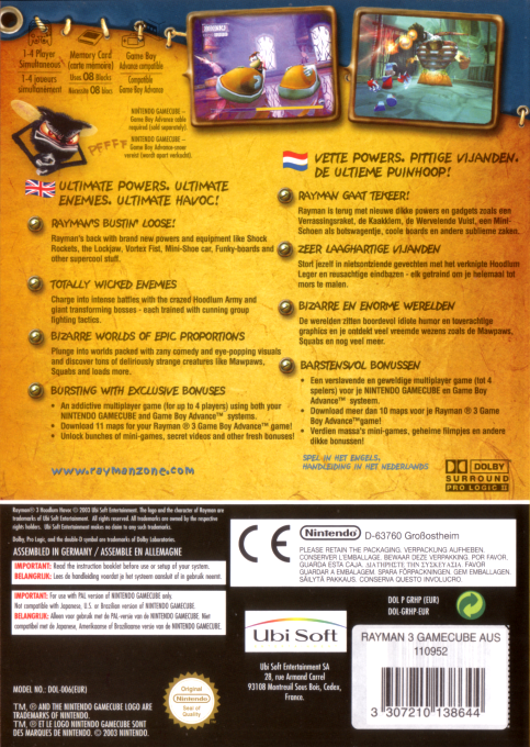 Rayman 3 : Hoodlum Havoc - Dos