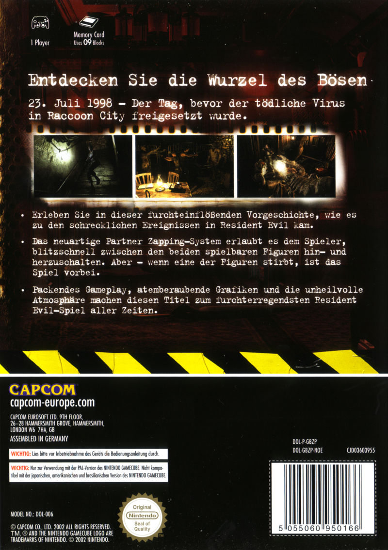 Resident Evil Zero - Dos