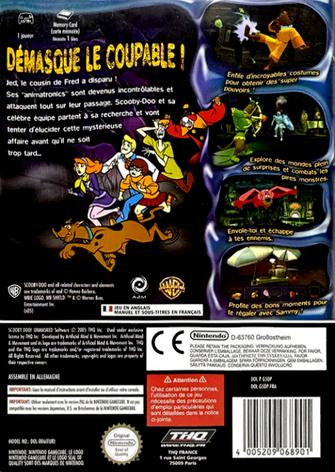 Scooby-Doo! Démasqué - Dos