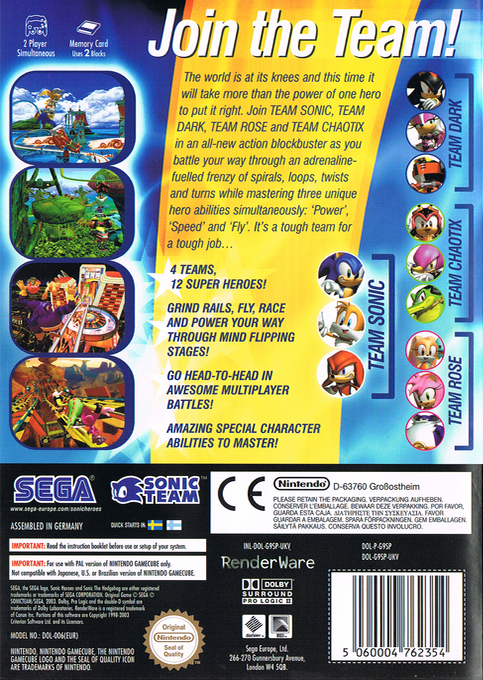 Sonic Heroes - Dos