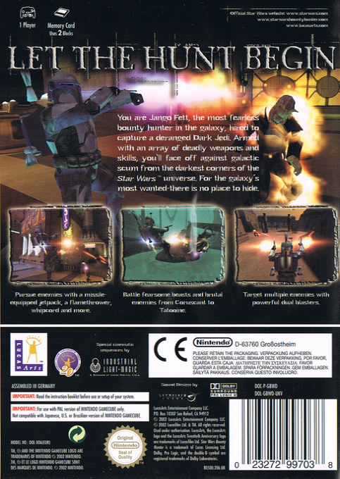 Star Wars : Bounty Hunter - Dos